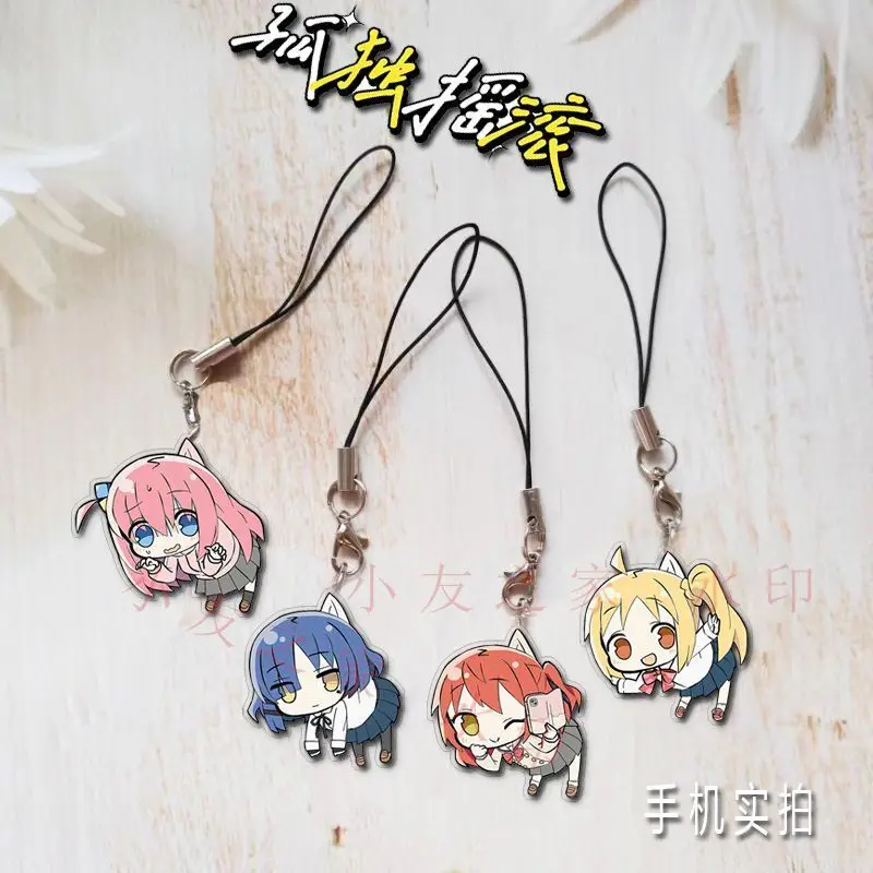 BOCCHI THE ROCK Kita Ikuyo Yamada Ryo Bocchi Decor Mobile Hanging Charms Acrylic Cell Phone Bag Accessories Gift