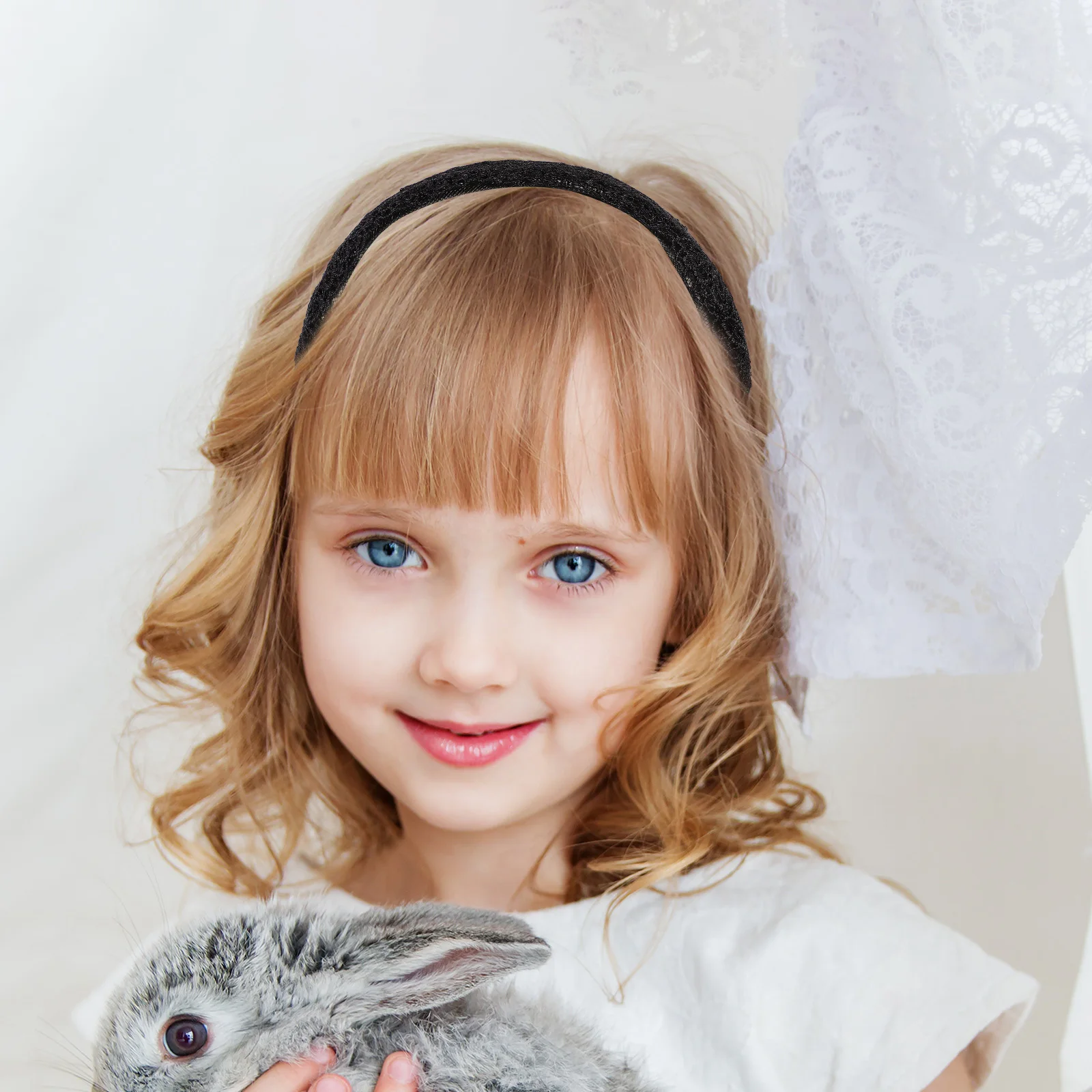 

Элегантный противоскользящий головной убор, прочный удобный обруч для волос, уникальный полый дизайн, изысканный женский головной убор черного цвета