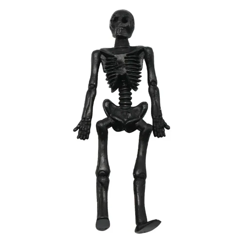 Giocattoli divertenti scheletro estensibile uomo bomboniere per bambini TPR gomma morbida Zombie Horror bambola giocattolo antistress regali di Halloween