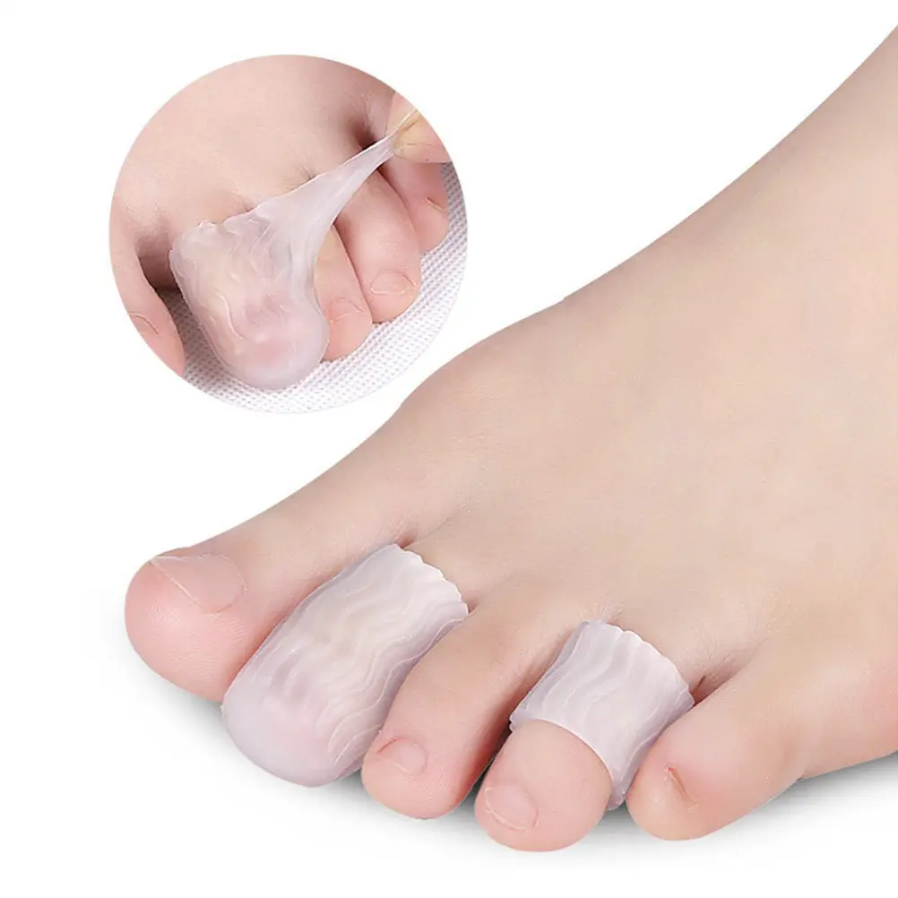 

5Pairs Toe Protector Finger Sleeve Sebs Blisters Corns Arthritis Pain Relief Trigger Finger Support Protective Cover for Hiking