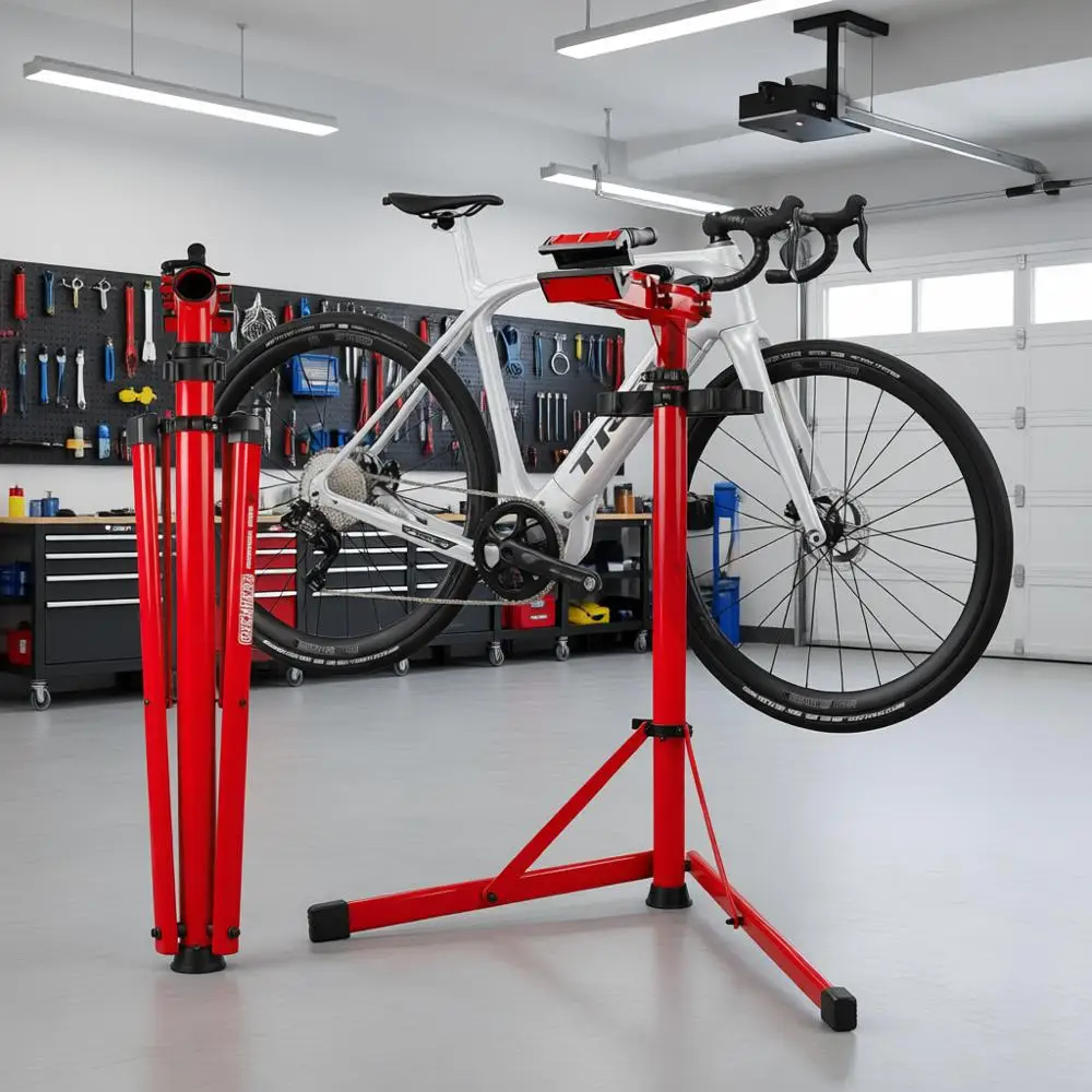 

Усовершенствованная усиленная подставка для ремонта велосипедов, портативная рабочая стойка для обслуживания любых велосипедов, электровелосипедов, горных и шоссейных велосипедов