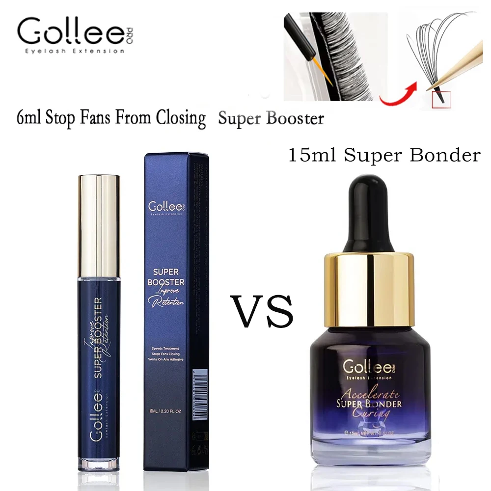 Gollee Glue Accelerator Helps Bond Eyelash Glue Quickly Dries Super Bonde 15ml Oil-proof Eyelash Extension Adhesive Eyelash Glue