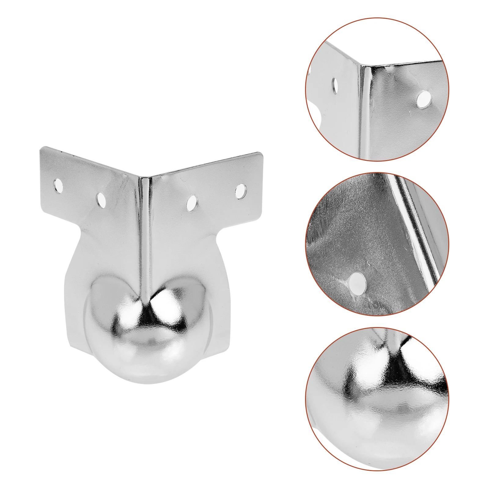 

8 Pcs Toolbox Corner Protector Iron Plated Chromium Anti Rust Durable Practical Edge Guard Case Protection Luggage Child Safety
