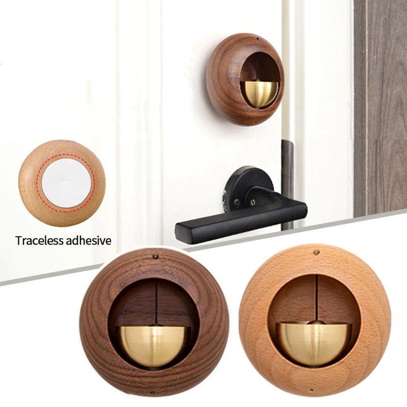 Delicate Wind Chimes Wooden Landscape Bell Wireless Entrance Door Bell Alert Bell Door Hanging Decoration Home Ring Bell 풍경종