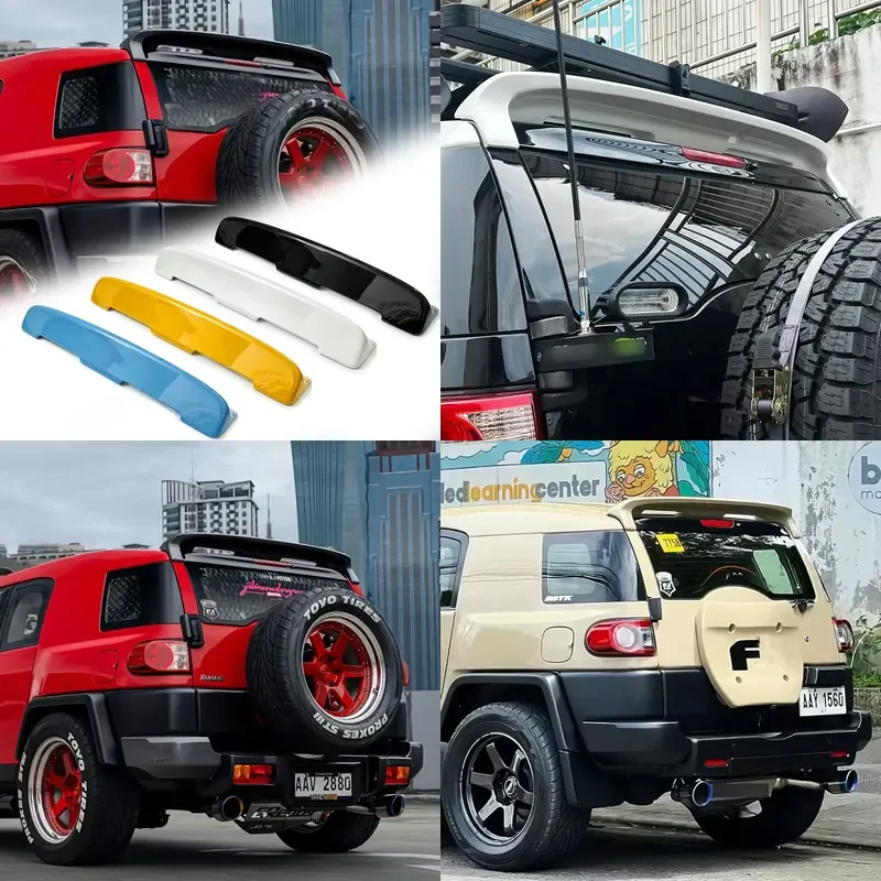 High Quality Automotive ABS Rear Spoiler Sport Top Wing Fixed Wind Wing Spoiler for FJ Cruiser