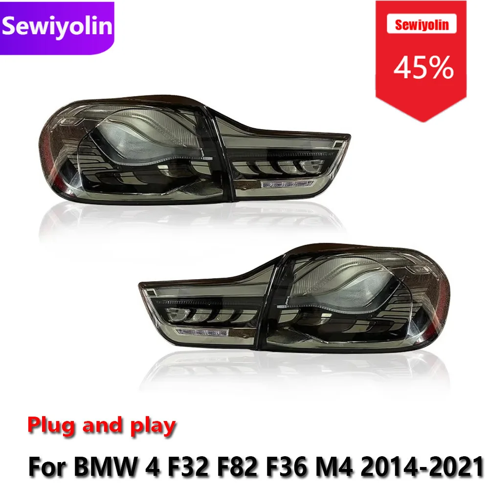 

Car DRL LED Tail Light Assemblies For BMW 4 F32 F82 F36 M4 2014-2021 Auto Fog DRL Brake Turn Signal Lamp Plug and Play