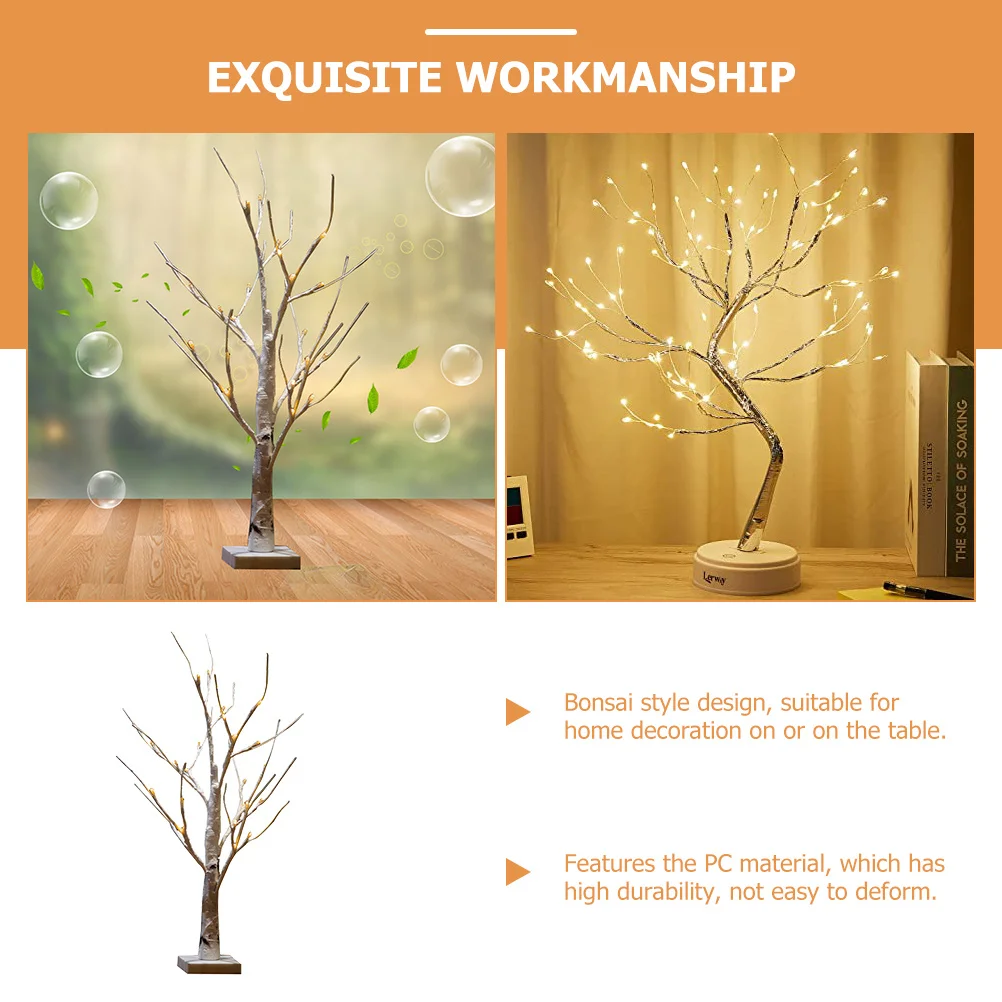 

24-LED Birch Tree Light for Bedroom Premium Quality Table Top Lamp Multipurpose Night Light for Nursery Living Room Decor