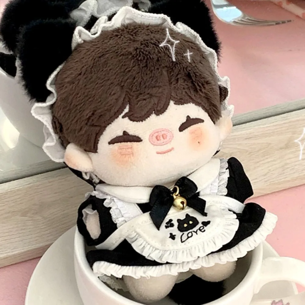 

Cat Tail 10cm Cotton Doll Clothes Bow Skirt Outfit Cotton Doll's Clothes Fashion Maid Dress Plush Doll Clothes Doll Accessories