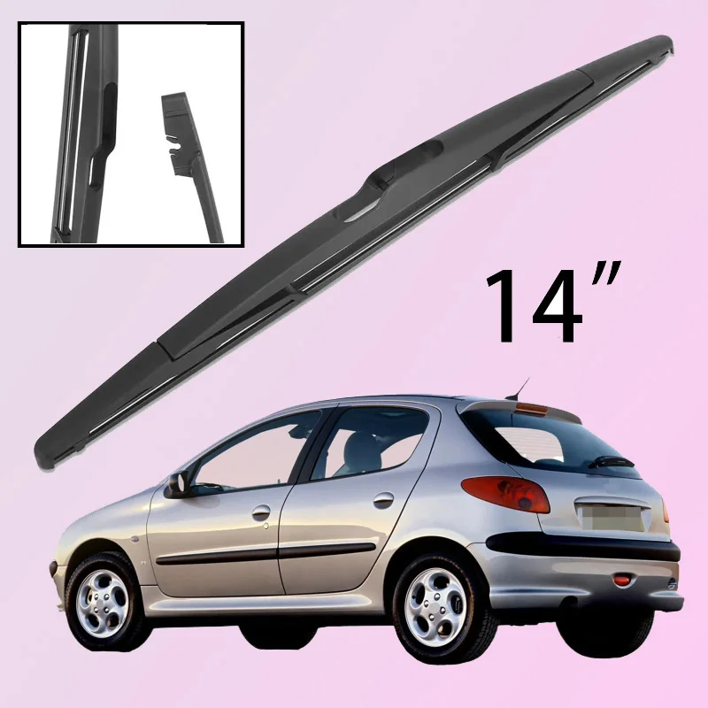 

For Peugeot 206 206+ 1998-2012 Car Accessories 14" Rear Windshield Windscreen Washer Wiper Blade