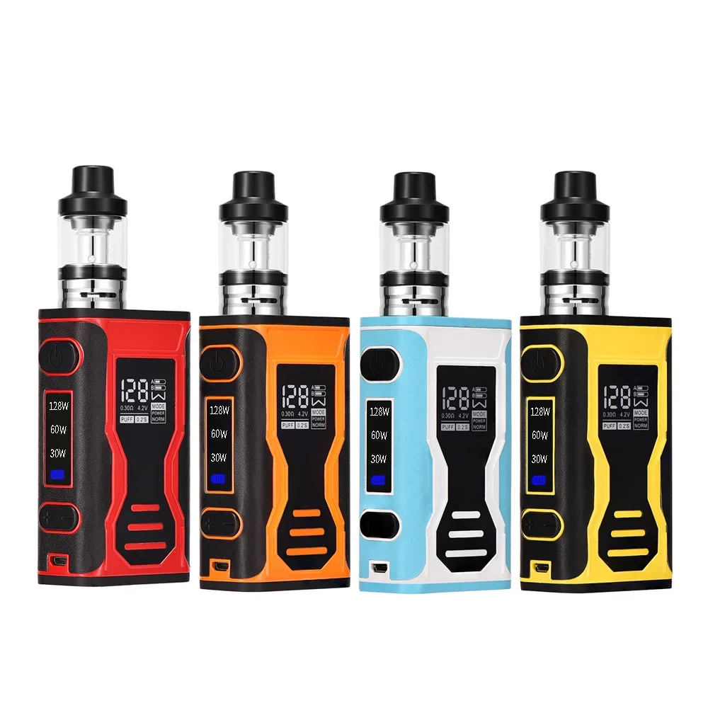 Vape 128w Electronic Cigarette Led Vaporizer 3.5ml 2000mah Box Mod Vape Kit Hookah Vaper Vs SUBTWO 200W Vaping Kit