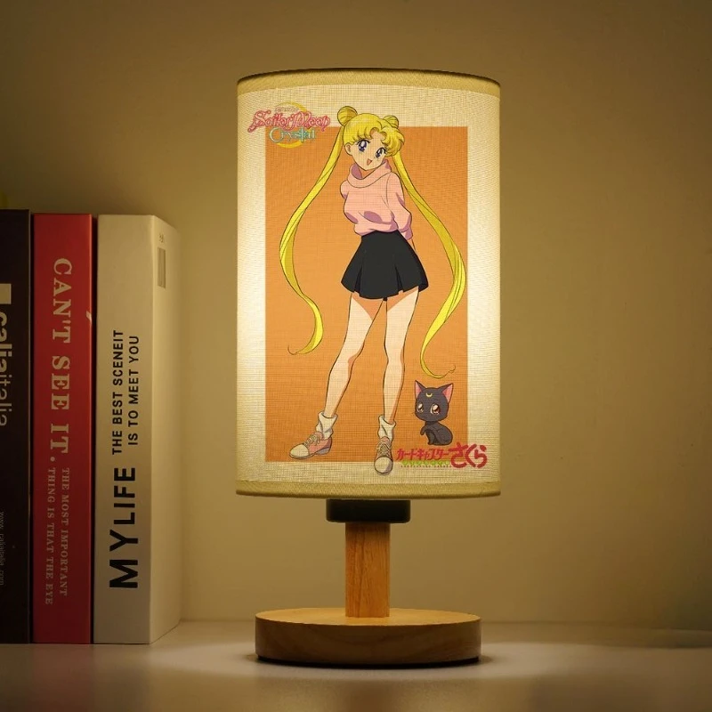 Sailor Moon bedside lamp, cute and stylish cartoon personality soft light bedroom night lamp, a birthday gift for friends view 2