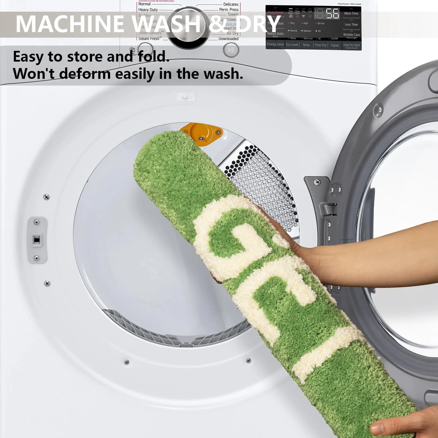 VIKAMA الحصول على عارية حمام حصيرة السجاد عدم الانزلاق مضحك حمام حصيرة آلة قابل للغسل غير النظامية على شكل دش البساط ماصة للماء الحمام حصيرة #6