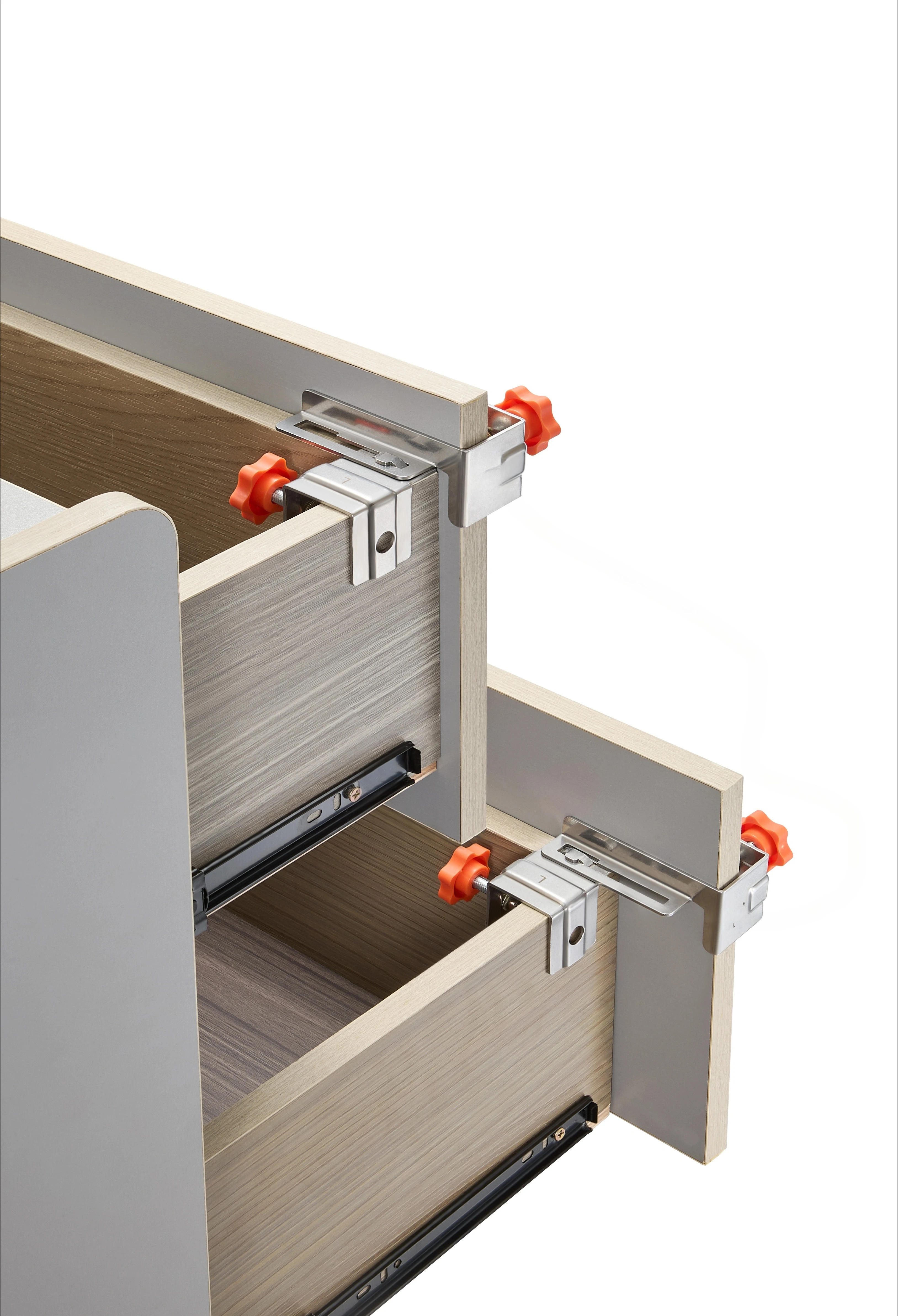 Auxiliary Inner and Outer Edges Adjustable Stainless Steel Angle Clamp Set  1 Set With Bag And Gaske] Imbot Side Drawer Clamp