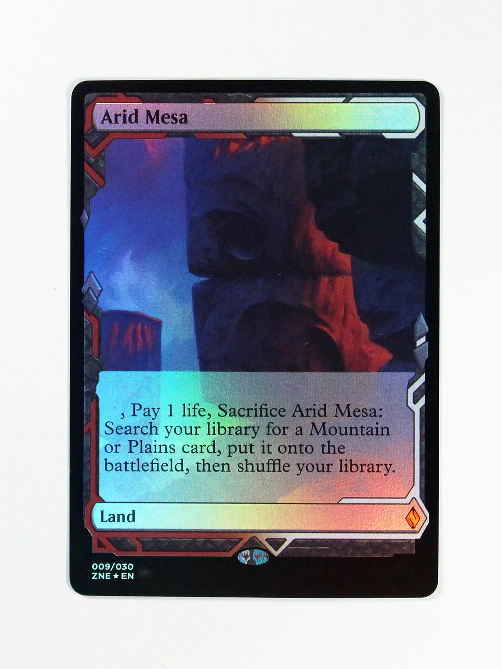 Foil Basic Land sets ZNE TCG Magic Cards Game Najwyższa jakość Proxy Playing Cards wooded foothills Gra planszowa Trading Cards Proxy