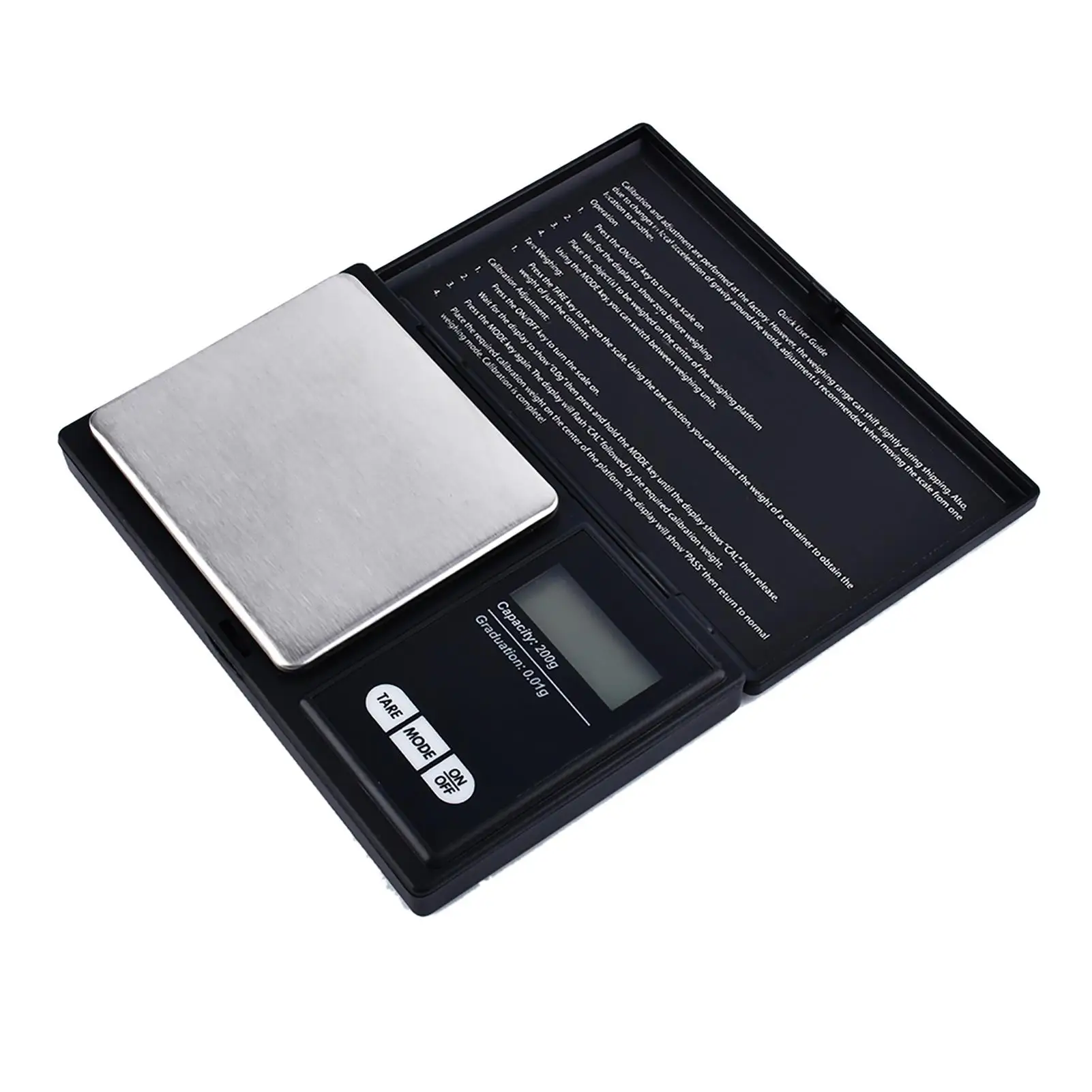 Compact Digital Pocket Scale for Jewelry & Precious Metals - 200g Capacity, 0.01g Accuracy, LCD Display