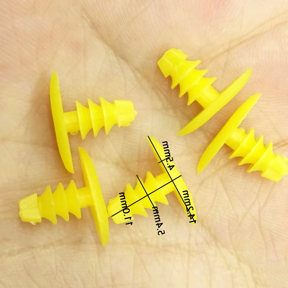 200PCS Replace Screws Universal Auto Fasteners Weatherstrip Retainer Plastic Rivets for M/azda H/onda T/oyota B/MW