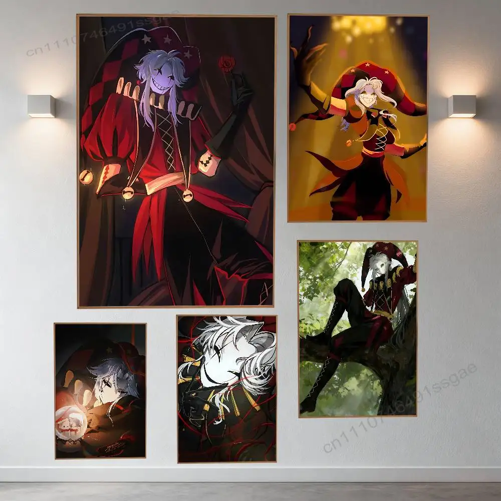 

F-Freak Pierrots C-Circus Retro Fashion Pictorial Poster Sticky Poster Paper Sticker DIY Room Bar Cafe Wall Decor Gift