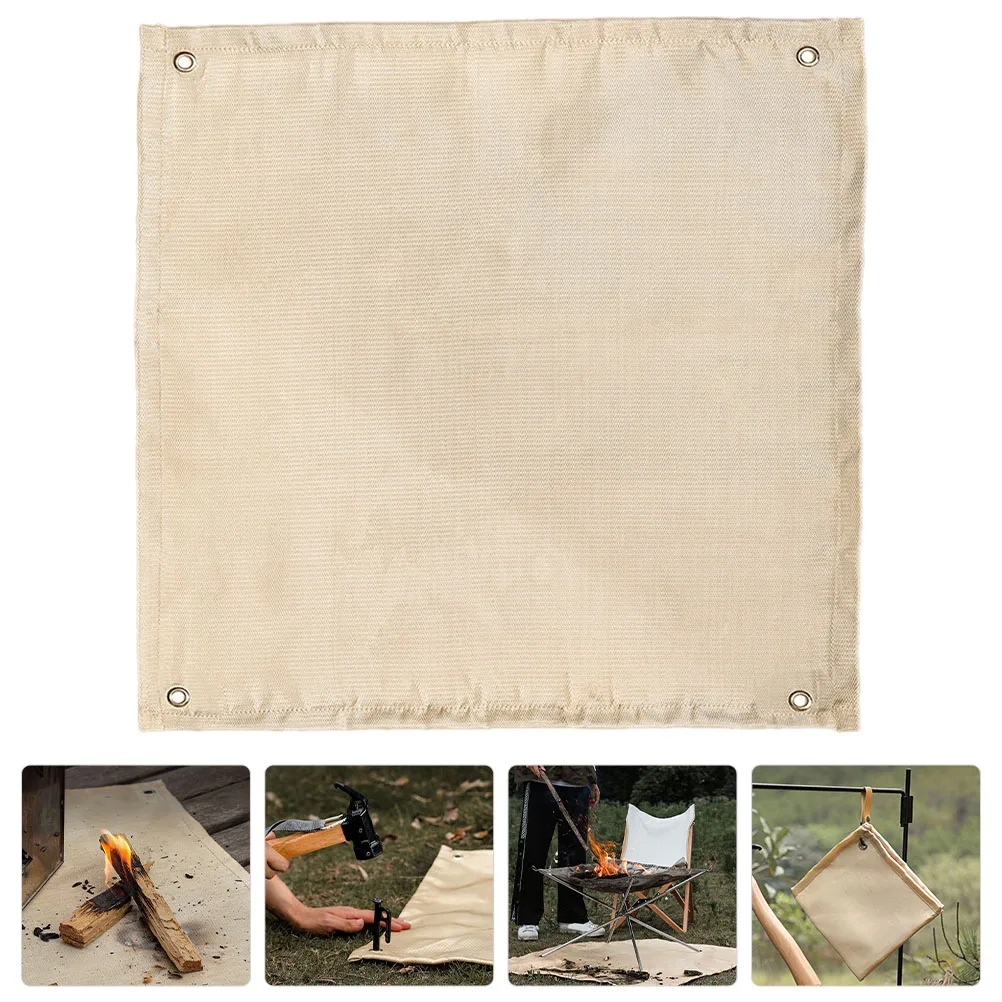 Feuerfeste Decke Camping Fiberglas Feuerbeständige Matte Outdoor Grill Schutz Boden Deck Gras Hitzebeständige Pad Tragbare Feuer