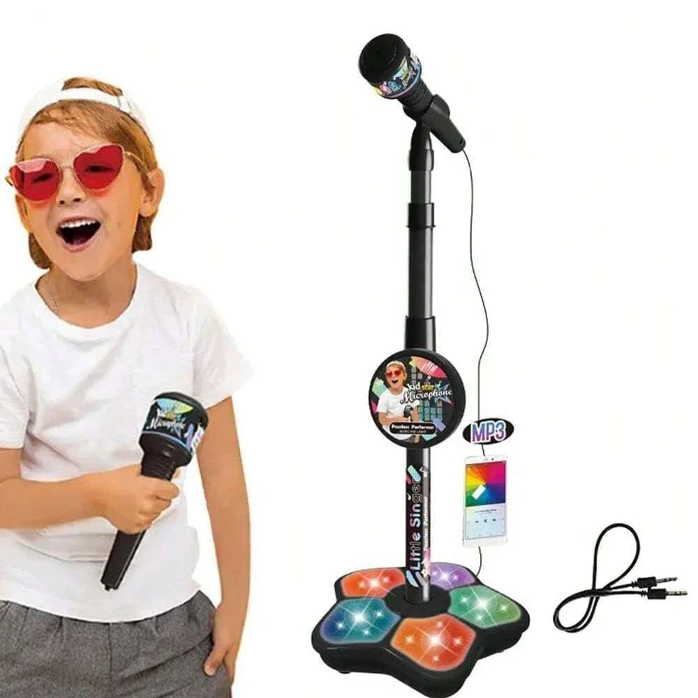 Kids Microphone Stand Toy, Portable Children's Karaoke Electronic, Durable Party Karaoke Microphone Stand, Kids Karaoke Machine