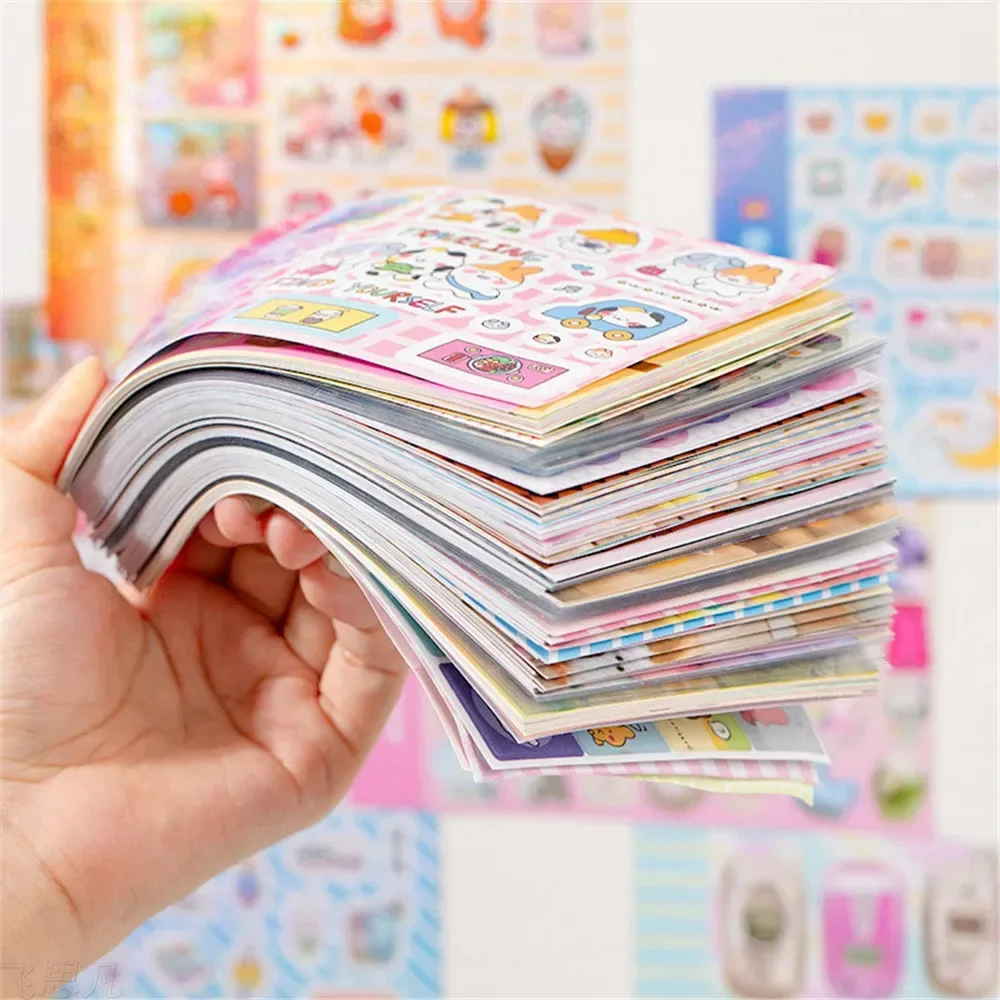 1 스타일 72 개/가방 핸드북 좋은 기분 메이커 컷 필름 스티커 책 DIY 스크랩북 전화 케이스 사진 프레임 달력