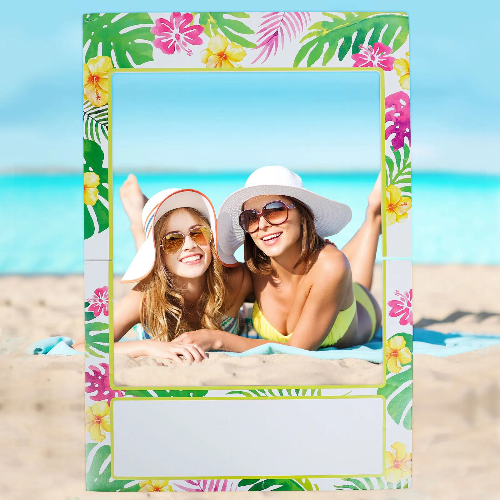 

1Pcs Hawaiian Foam Photo Frame Party Prop Colorful Selfie Accessory Hawaii Photo Props Photography Supplies Hawaii Party Props