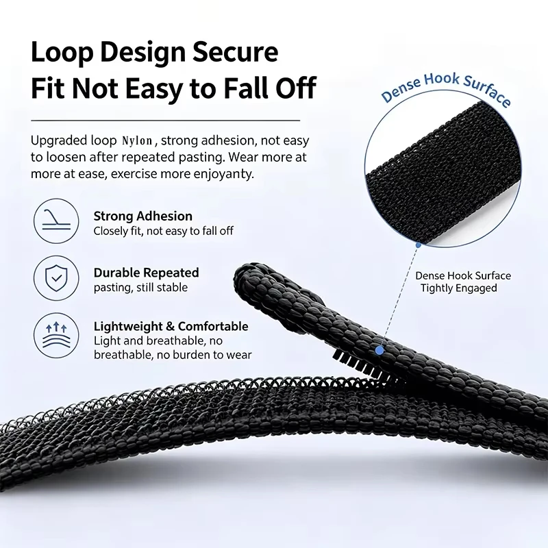 Original Nylon-Schlaufenarmband für Google Fitbit Air Smartwatch-Zubehör, Sport, atmungsaktiv, Pulseira-Armband, Correa Fitbit Air Band – Detail 3