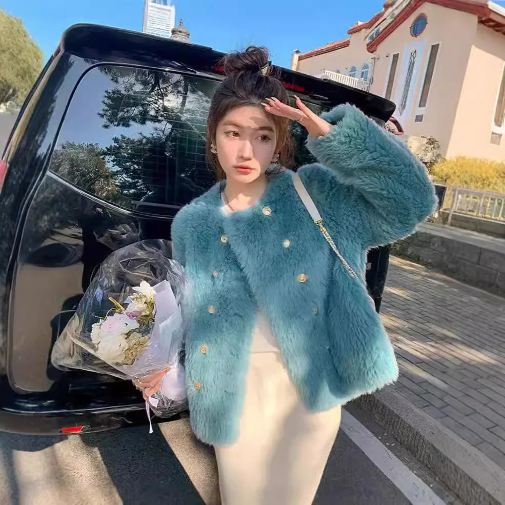 

Потрясающая женская шуба из меха ягненка Tocca 2024 года, модная кожаная куртка из овчины для молодежи, верхняя одежда на весну, осень и зиму