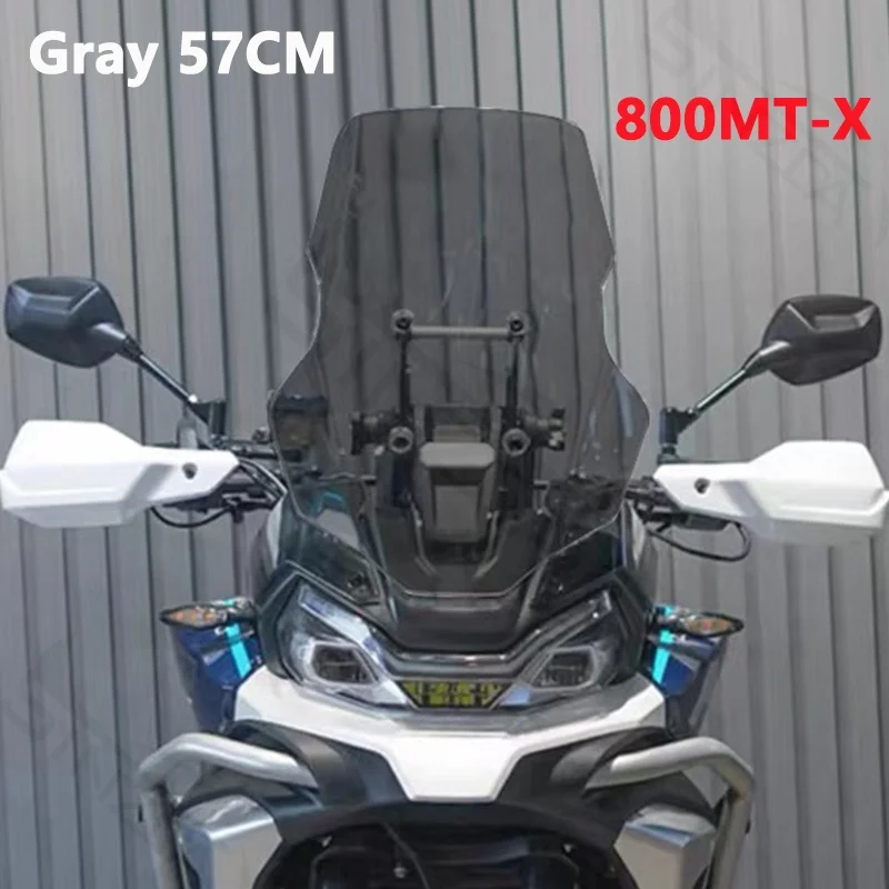 Scherm 52 CM/57 CM Hoge Kwaliteit Voor CFMOTO 800MT-X 800MTX 800 MTX Motorfiets Voorruit Voorruit Windgeleiders Vizier Grijs