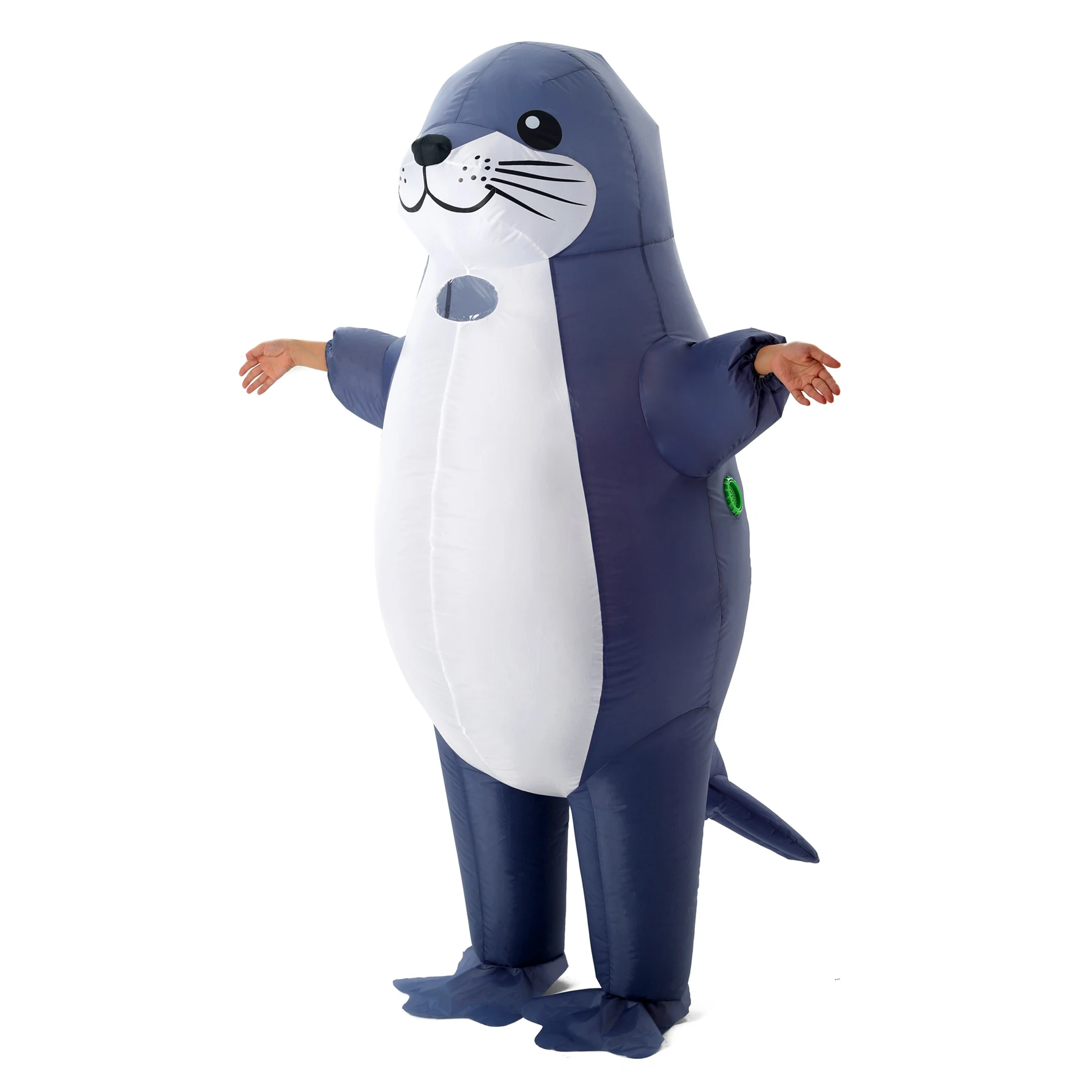 

Seal Inflatable Costume Full Body Blow Up Halloween Party Ocean Seal Costume Outfits Fancy for Cosplay Party Props Outfit Suit