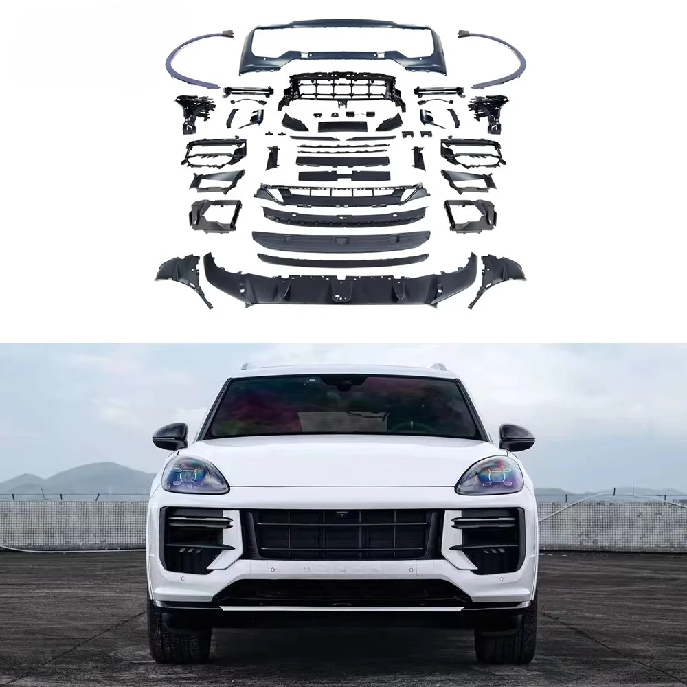 

STLF Factory Wholesale 9Y0.2 Turbo GT Style Front Bumper + Wheel Arches Body Kit for Porsches Cayennes 9Y0.1 2018-2023 Upgrade