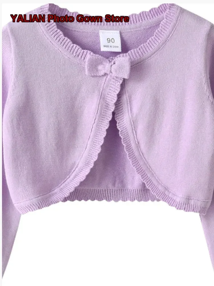 Girls Summer Thin Cotton Cover-Up Short Jacket Kids Shawl Knit Top Little Older Kids Spring Summer