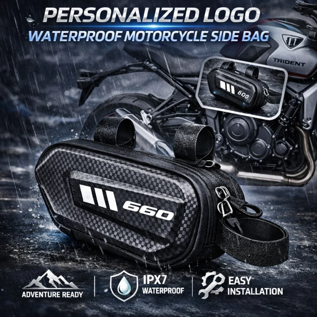 

For Triumph Trident 660 Sport Tiger 660 Trident660 Motorcycle Side Bag Personalized Logo Waterproof Hard Shell Saddlebag