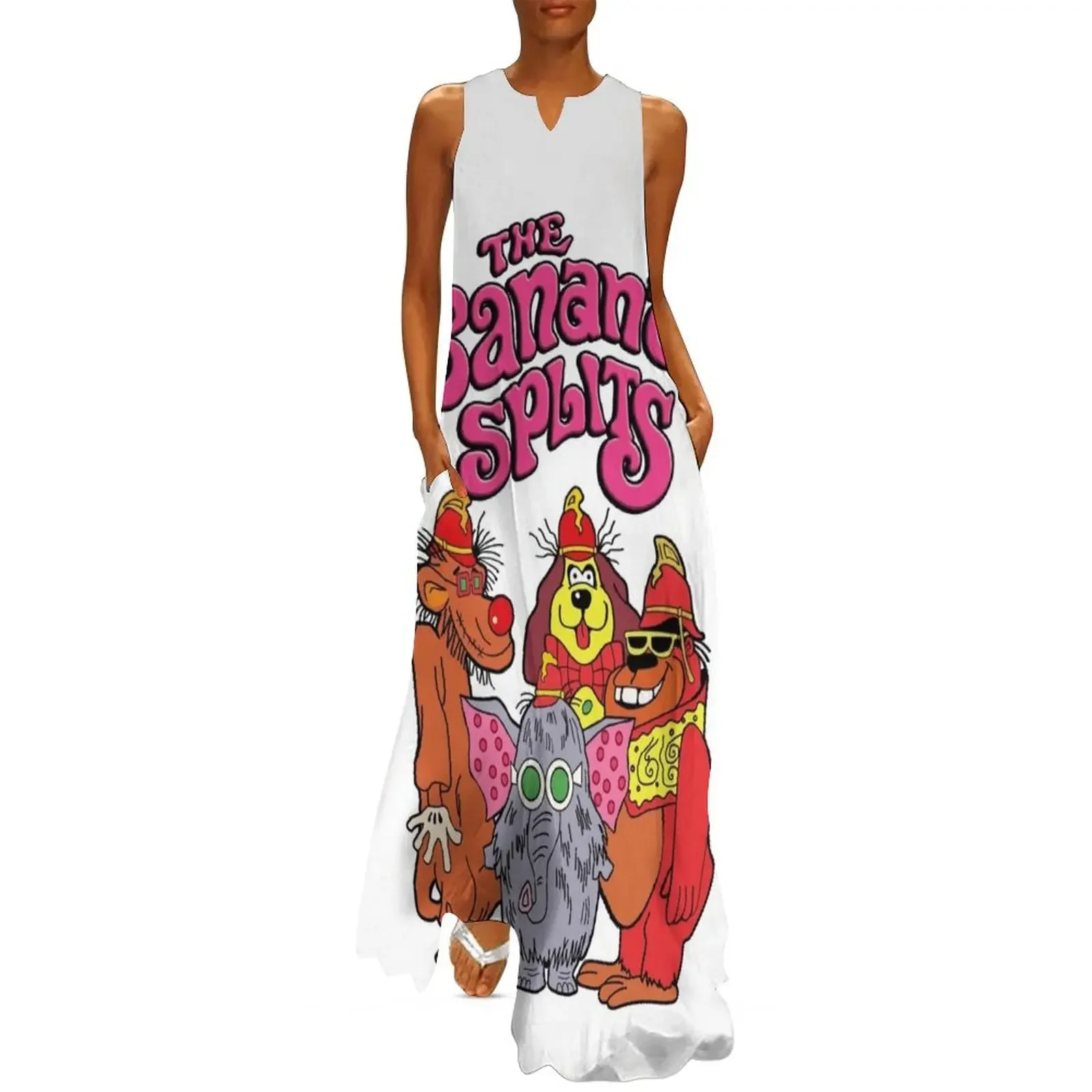 

The Banana Splits Long Dress Women's dress Clothing female Summer dresses for women long dress women summer