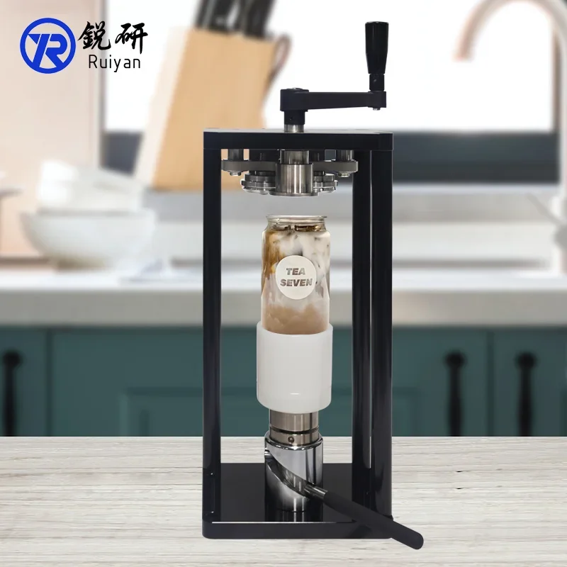 2024 China Factory Direct Sales Aluminium PET Soda Can Sealing Machine Coffee Beer Canning Machine Milk Tea Can Seamer Machine