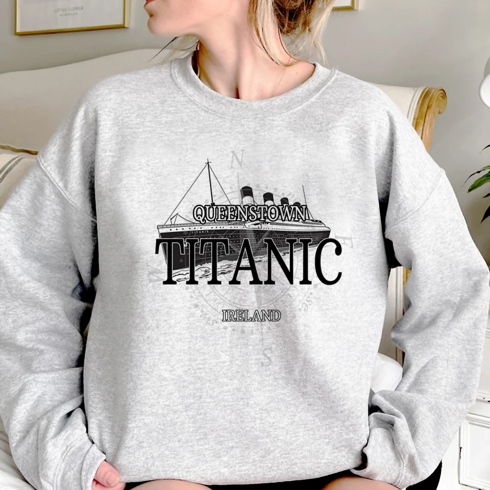 

Titanic hoodies women sweat y2k japanese 90s Pullover Hood female Kawaii Hooded Shirt