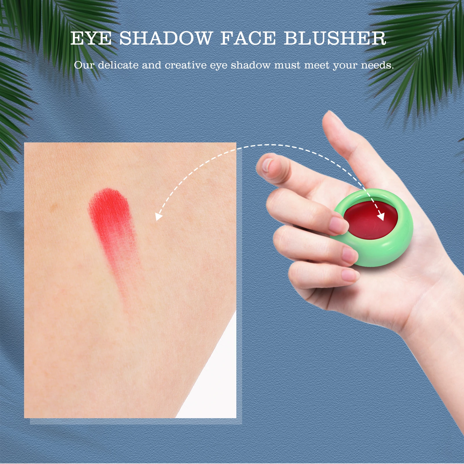 

Natural Blusher Ceramic Material Super Texture Lasting Color Easy Application for Makeup Beginners