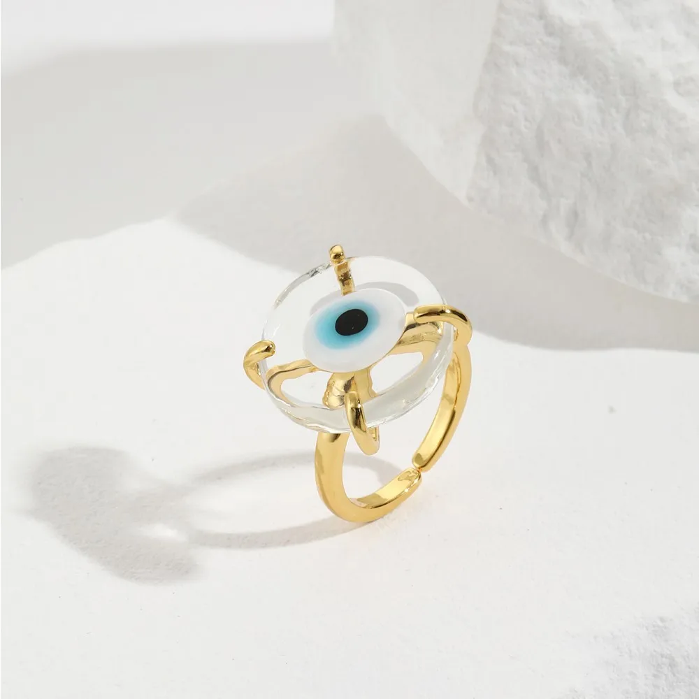 Hot Sale Fashion Women Men Silver Color Gold Steel Circle Rings  Jewelry Gifts