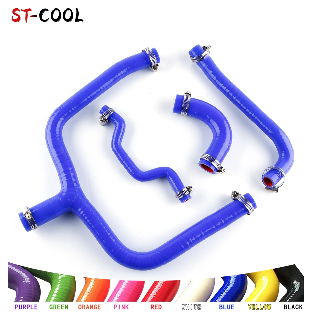 

For 2009-2016 Kawasaki KX 250 F KX250F Silicone Radiator Hoses 2010 2011 2012 2013 2014 2015 Tubes Piping Kit 4Pcs 10 Colors