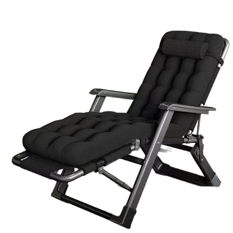 Reclining chair folding lunch break  household balcony back office durable elderly leisure nap