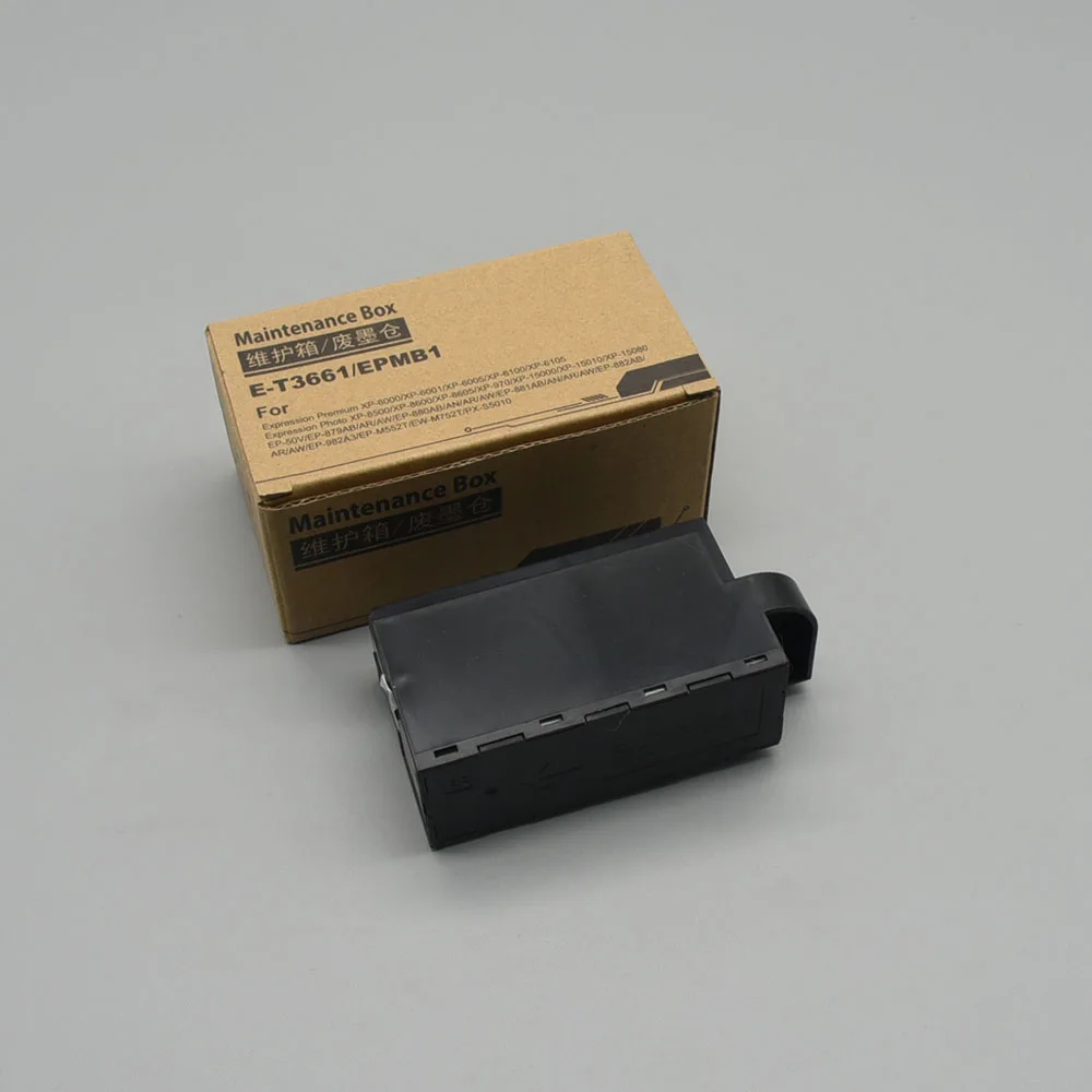 

10 шт. коробка для обслуживания отработанных чернил T3661 для EPSON Expression XP15000 XP6000 XP6005 XP6100 XP6105 XP8500 XP8505 XP8600 XP8605 XP970