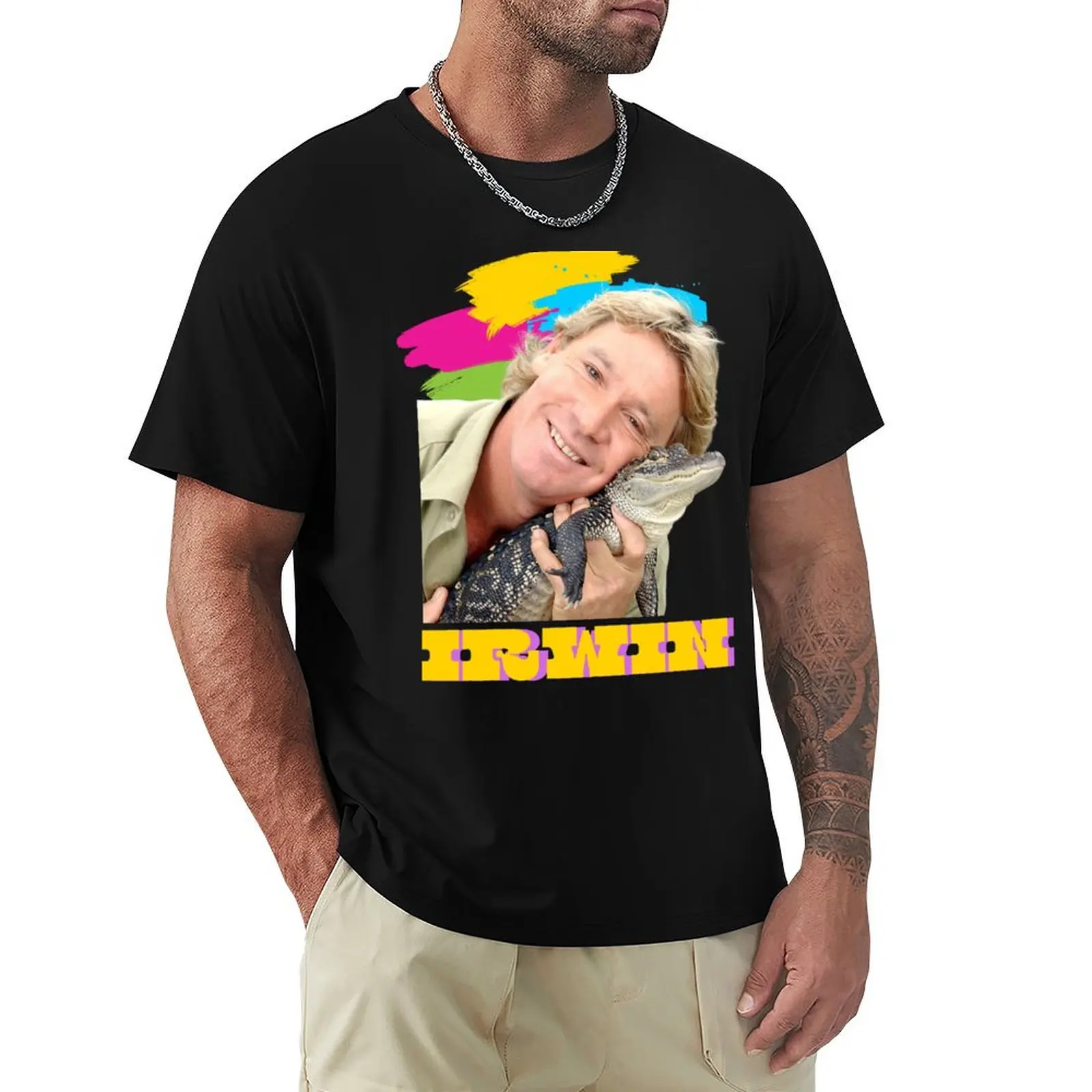 

THE GREAT STEVE IRWIN T-Shirt Louboutins sweat football t shirt Funny t-shirts oversized t shirts for men