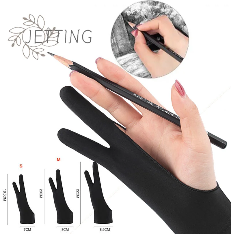

Hot Anti-touch Two-Finger Hand Painting Glove For Tablet Digital Board Screen Touch Drawing Anti-fouling Oil Painting Art Supply