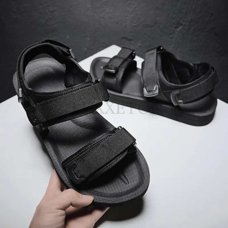 High Quality Men Sandals Beach Sandals Comfort Casual Shoes Lightweight Summer Big Size 46 Men Sandals Comfortable Roman Sandals