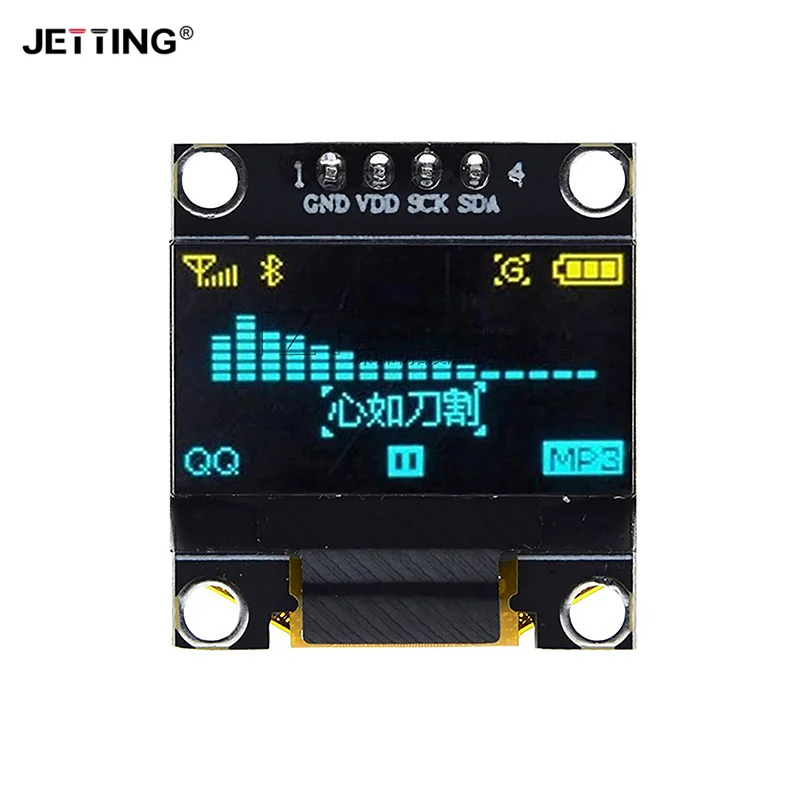 1 Stuks Diy Gebruiker 0.96 Inch Oled Ssd1306 Wit/Blauw/Geel 128X64 Iic I2c Seriële Weergavemodule 12864 Lcd-Schermbord