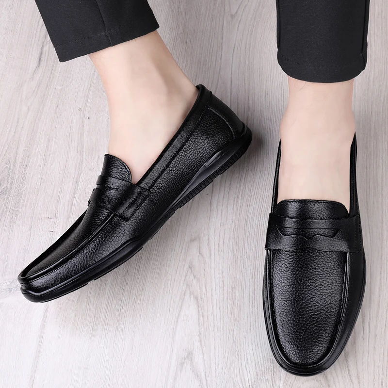 

Spring Men's Shoes Luxury Men Shoes Casual Shoes for Men Dress Fashion Genuine Leather Loafer Shollow Out Men Formal Moccasins