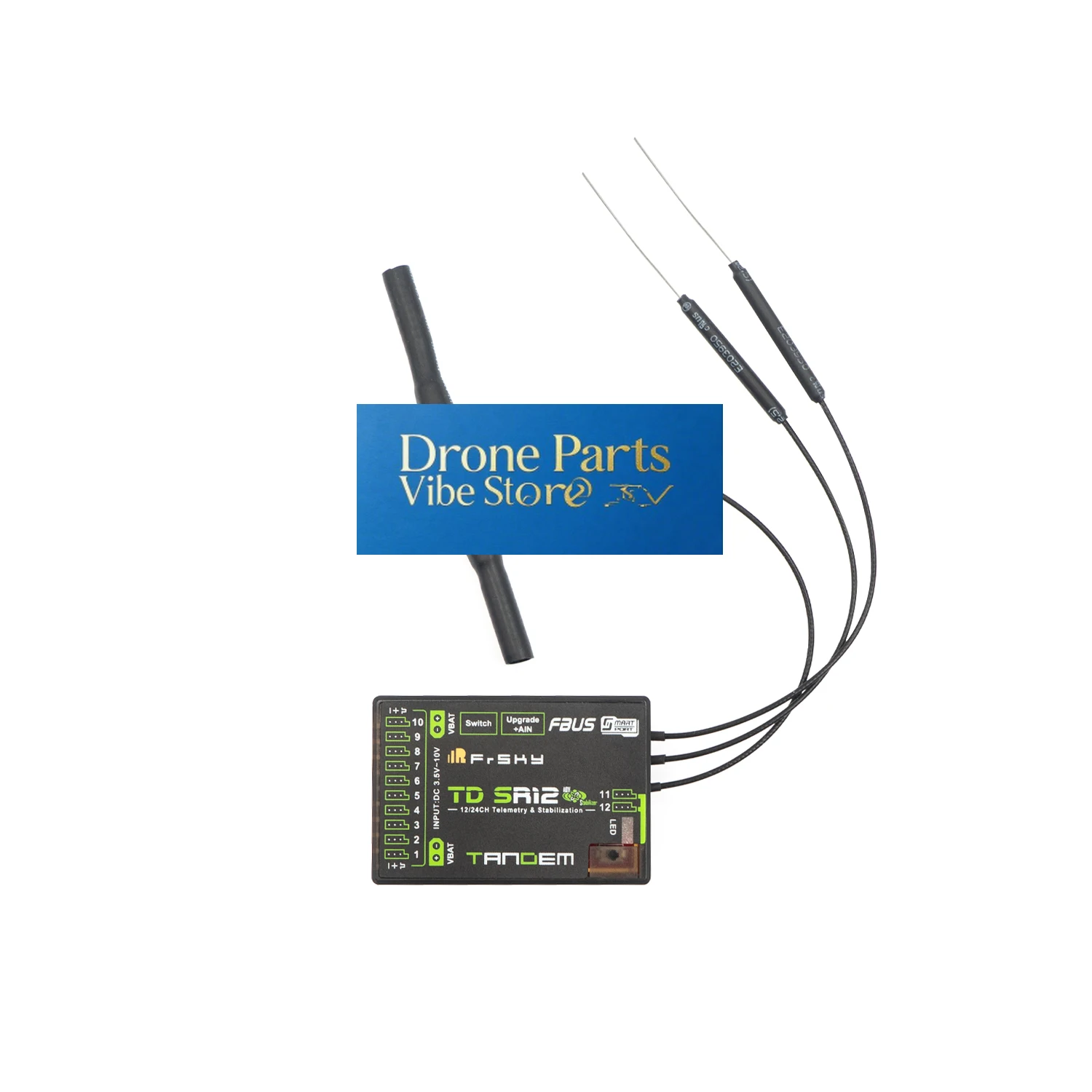 Drone Parts FrSky TD SR12 2.4Ghz 900Mhz Long Range Telemetry Receiver With ADV Stabilizer Function For RC Models