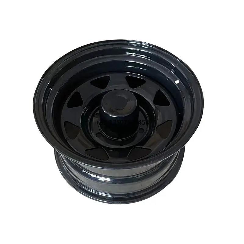 

Factory Custom 16 Inch Casting Steel Wheel Hubs Wheel Rim Black Finish Two-piece Rim on Sale