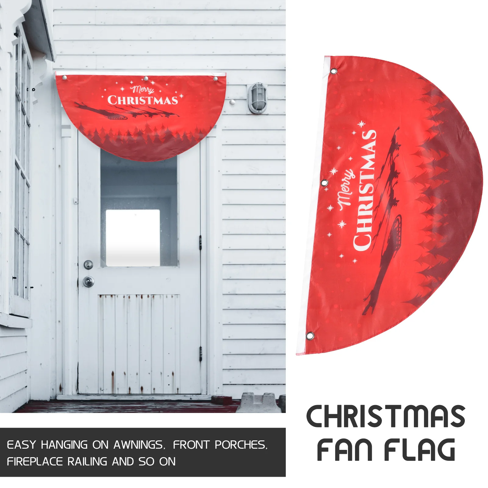 

Creative Bunting Outdoor Flag Banner for Christmas Halloween Carnival Party Supplies Decorative Hanging Flag Pendant for Porch