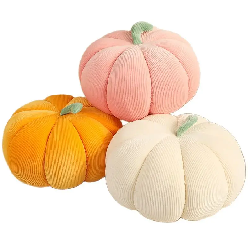 

Kawaii Nordic Halloween Pumpkin Plush Toy Plushie Soft Plant Stuffed Doll Holidays Props Decorative Throw Pillow for Kid