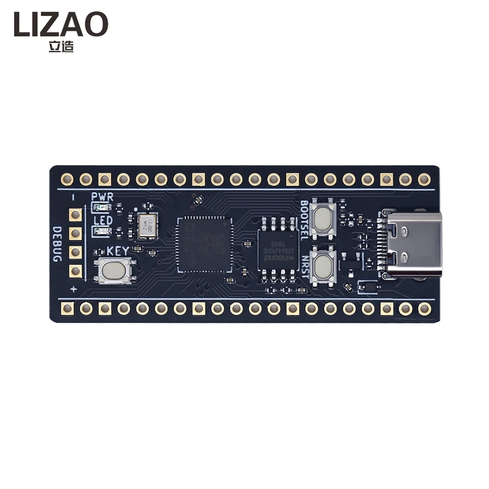 LIZAO RP2040 Pico Board Dual-Core Cortex-M0+ 2-16MB Flash Microcontroller for MicroPython & Arduino